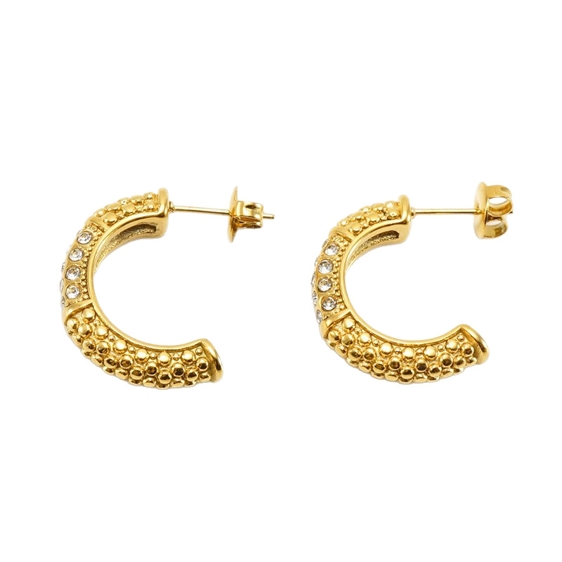 CZ Rhinestone Drop Earrings